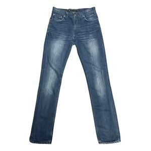 Nudie Jeans Co Men's Thin Finn Indigo Coated Denim Jeans Size 29x32